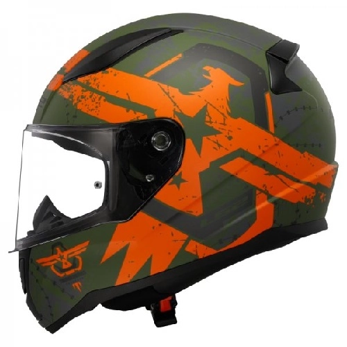 Шолом LS2 FF353 Rapid II Thunder Birds Orange/Green