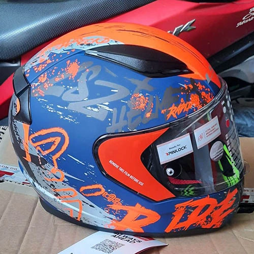 Шолом LS2 FF353 Rapid Naughty Blue/Orange
