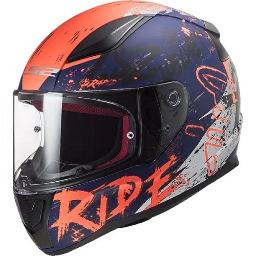 Шолом LS2 FF353 Rapid Naughty Blue/Orange