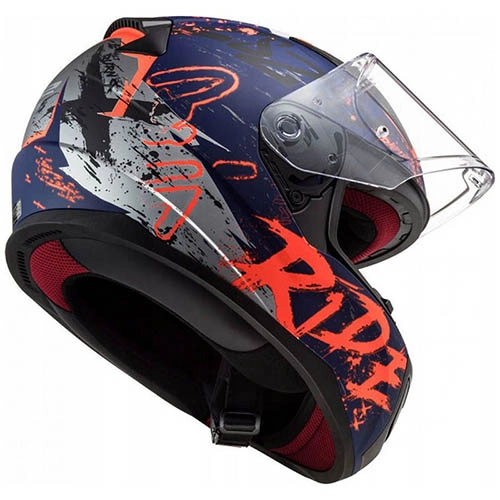 Шолом LS2 FF353 Rapid Naughty Blue/Orange
