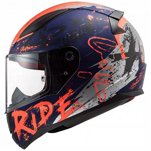 Шолом LS2 FF353 Rapid Naughty Blue/Orange