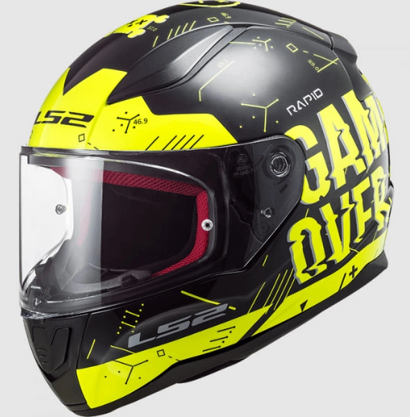 Шлем LS2 FF353 Rapid Player Hi-Vis Yellow/Black