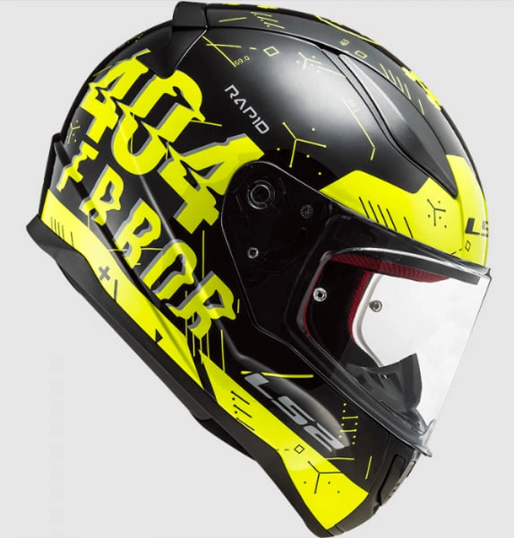 Шлем LS2 FF353 Rapid Player Hi-Vis Yellow/Black