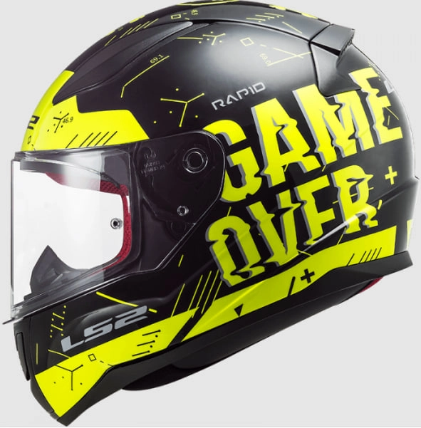 Шлем LS2 FF353 Rapid Player Hi-Vis Yellow/Black