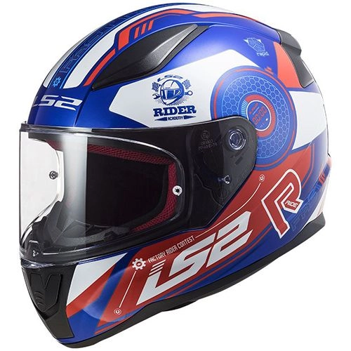 Шолом LS2 FF353 Rapid Stratus Blue/Red/White