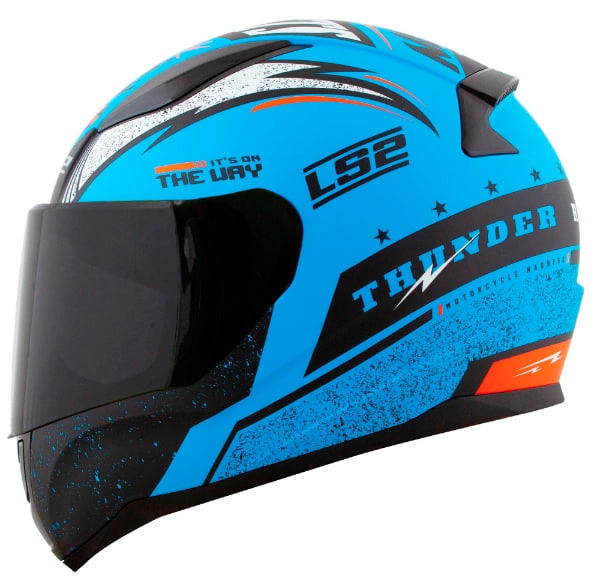 Шолом LS2 FF353 Rapid Thunder Blue/Black/Orange