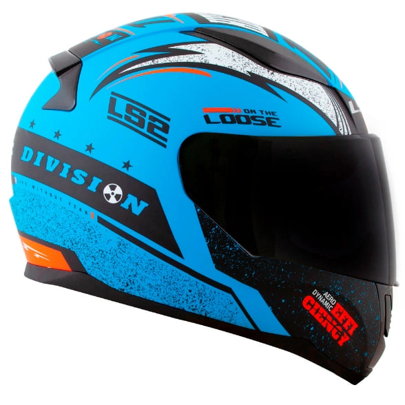 Шолом LS2 FF353 Rapid Thunder Blue/Black/Orange
