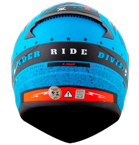 Шолом LS2 FF353 Rapid Thunder Blue/Black/Orange
