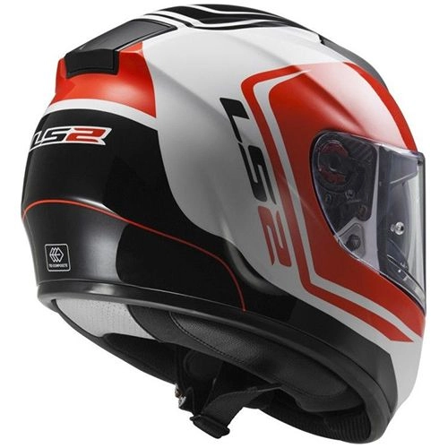 Шолом LS2 FF397 Vector FT2 Wake White/Black/Red