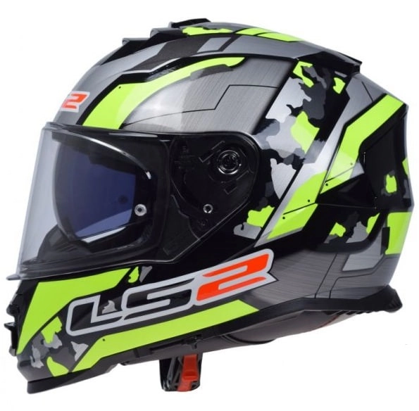 Шолом LS2 FF800 Storm II Cyborg Grey/Yellow Mat