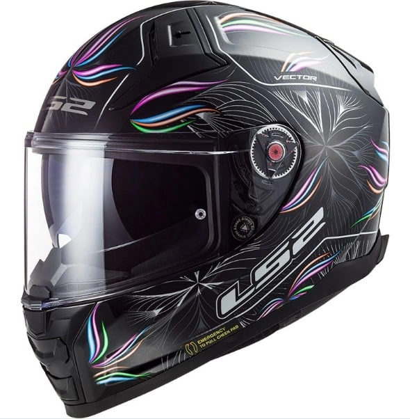 Шолом LS2 FF811 Vector II Tropical Black/Purple