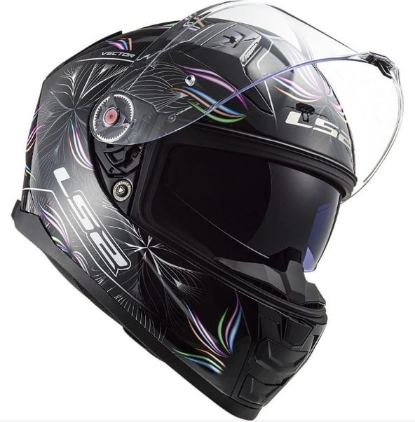 Шолом LS2 FF811 Vector II Tropical Black/Purple