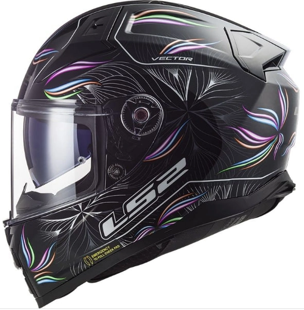 Шолом LS2 FF811 Vector II Tropical Black/Purple