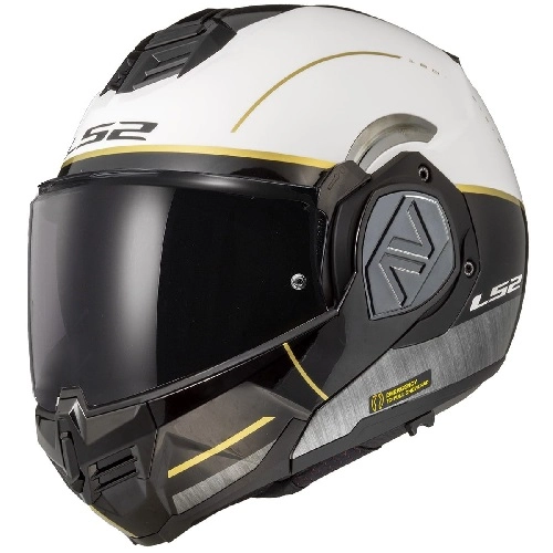Шолом LS2 FF906 Advant Iron White/Black/Gold