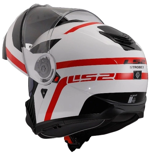 Шолом LS2 FF908 Strobe 2 Autox White/Red