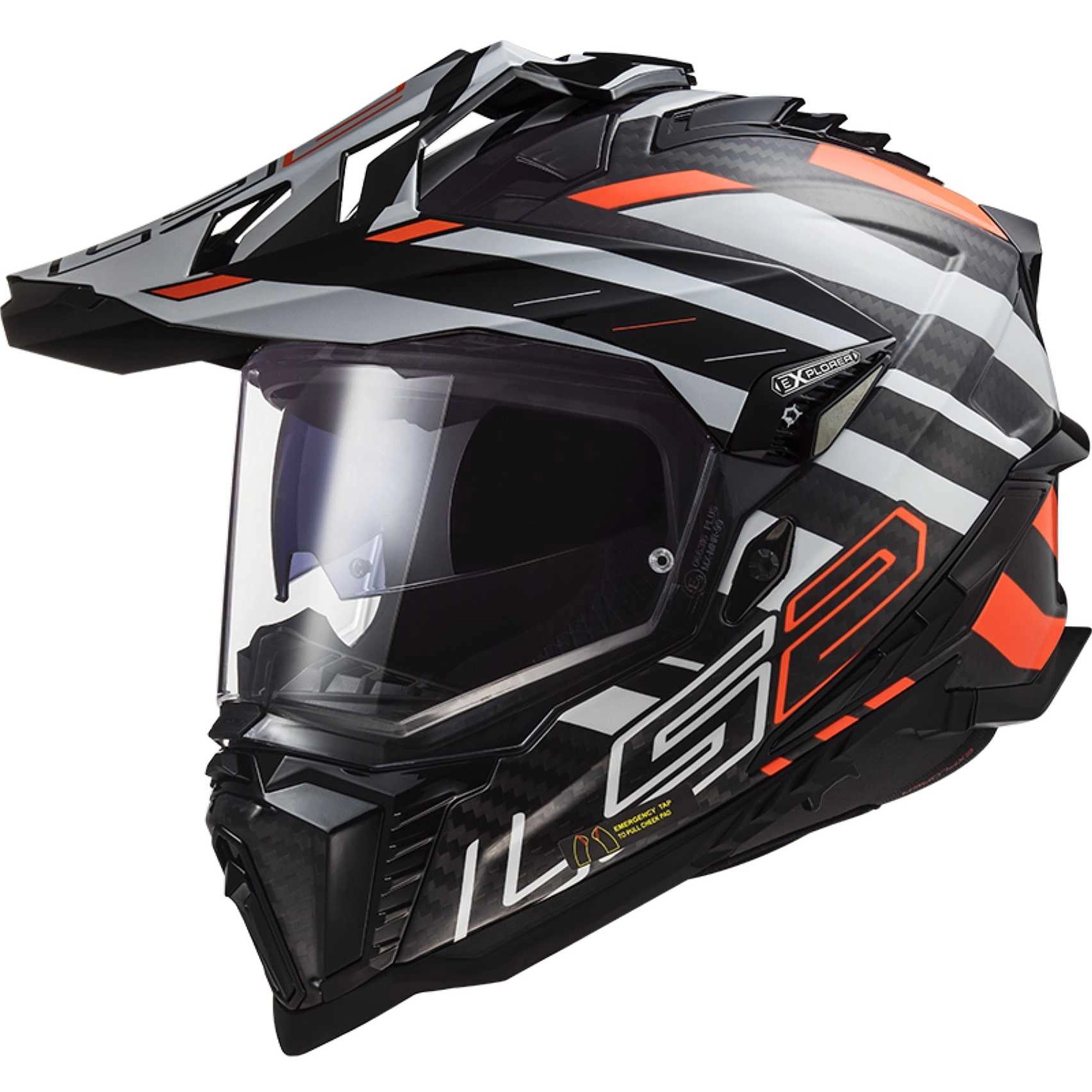 Шолом LS2 MX701 Explorer C Edge Black/Orange