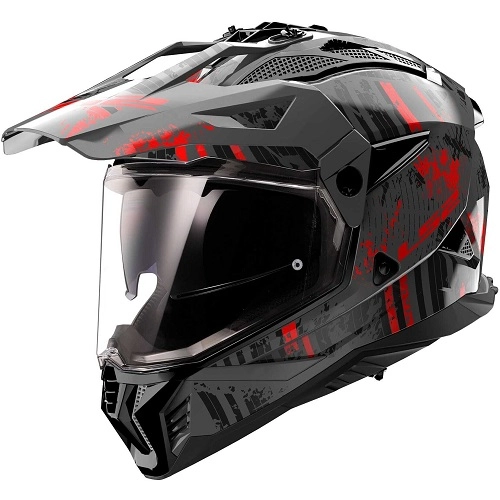 Шолом LS2 MX702 Pioneer II Crazy Black/Red