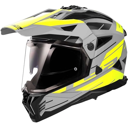 Шолом LS2 MX702 Pioneer II Namib Grey/Yellow