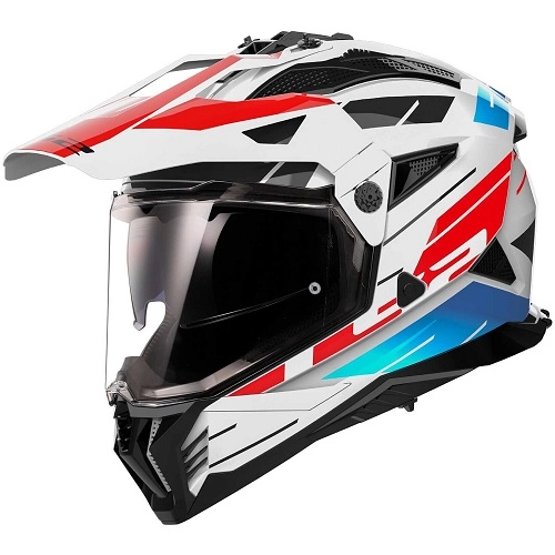 Шолом LS2 MX702 Pioneer II Namib White/Blue/Red