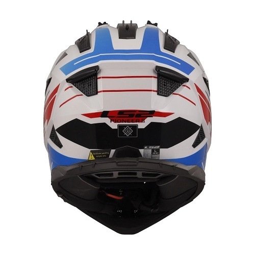 Шолом LS2 MX702 Pioneer II Namib White/Blue/Red