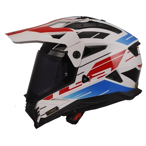 Шолом LS2 MX702 Pioneer II Namib White/Blue/Red