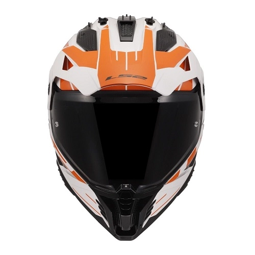 Шолом LS2 MX702 Pioneer II Namib White/Orange