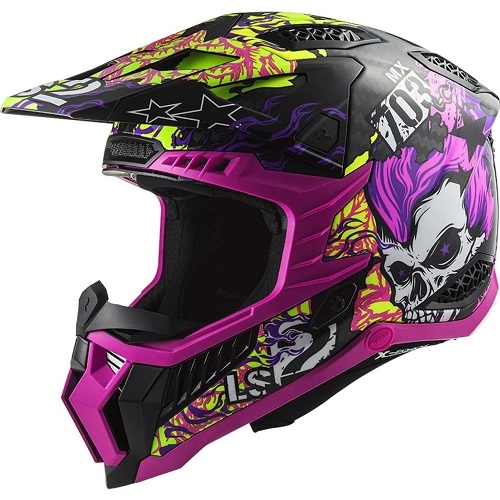 Шолом LS2 MX703 C X-Force Fireskull Violet