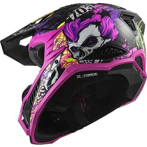 Шолом LS2 MX703 C X-Force Fireskull Violet