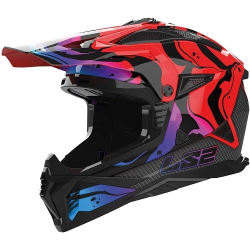 Шолом LS2 MX708 Fast II Wash Red Gloss