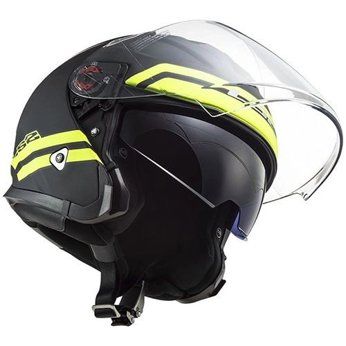 Шолом LS2 OF521 Infinity Hyper Hi-Vis Titanic/Yellow