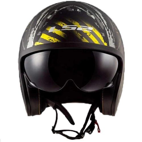 Шолом LS2 OF599 Spitfire Garage Black/Yellow