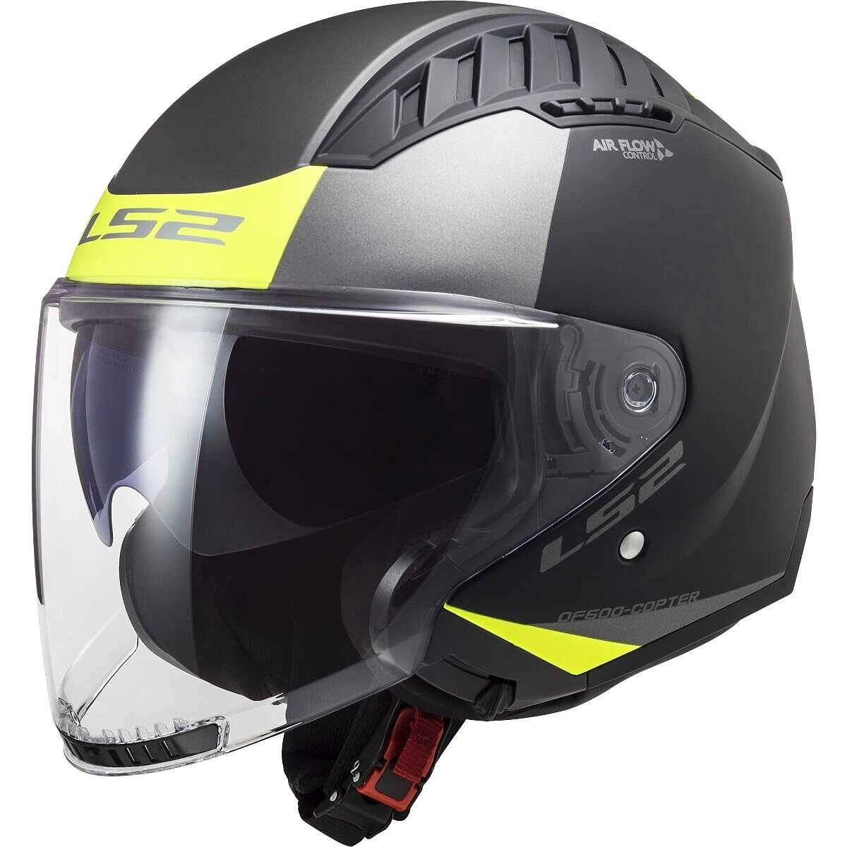 Шолом LS2 OF600 Copter II Urbane Black/Yellow
