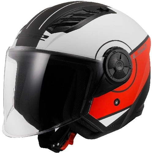 Шолом LS2 OF616 Airflow II Cover White/Red