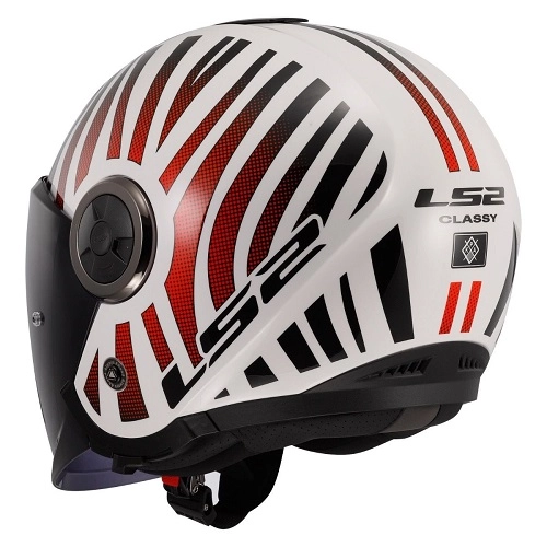Шолом LS2 OF620 Classy Cool White/Wineberry