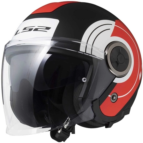 Шолом LS2 OF620 Classy Disko Black/Red/White