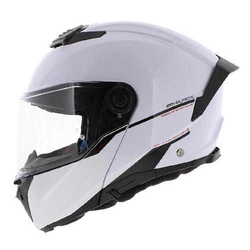 Шолом MT Atom 2 SV Solid A0 White Gloss