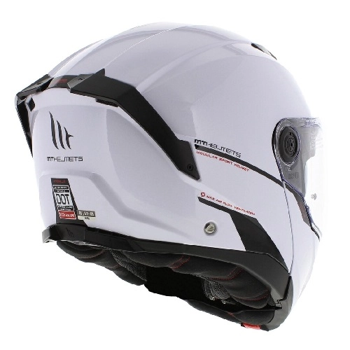 Шолом MT Atom 2 SV Solid A0 White Gloss