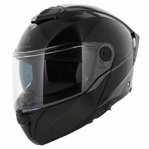 Шолом MT Atom 2 SV Solid A1 Black Gloss