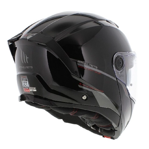 Шолом MT Atom 2 SV Solid A1 Black Gloss