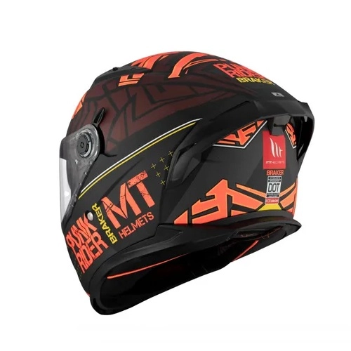 Шолом MT Braker SV Punk Rider B5 Black/Red