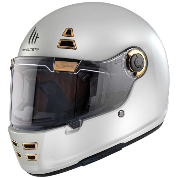 Шлем MT Jarama Solid A0 White Gloss