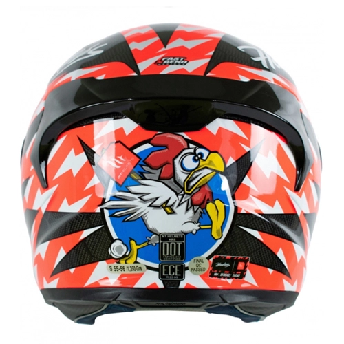 Шолом MT KRE Snake Carbon Hawkers Red/Black/White