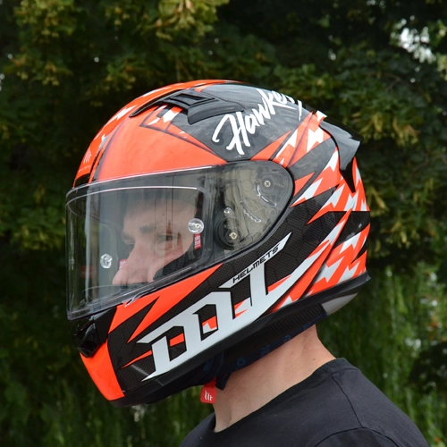 Шолом MT KRE Snake Carbon Hawkers Red/Black/White