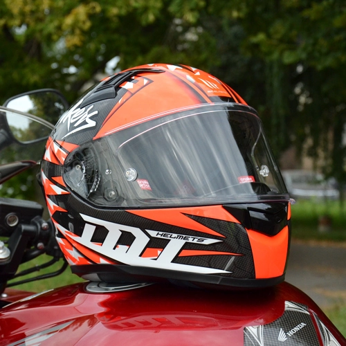 Шолом MT KRE Snake Carbon Hawkers Red/Black/White
