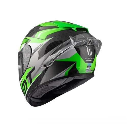 Шолом MT Rapide Pro Carbon Fugaz A6 Black/Grey/Green