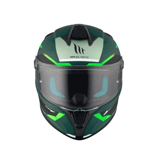 Шолом MT Targo S KAY C6 Black/Grey/Green