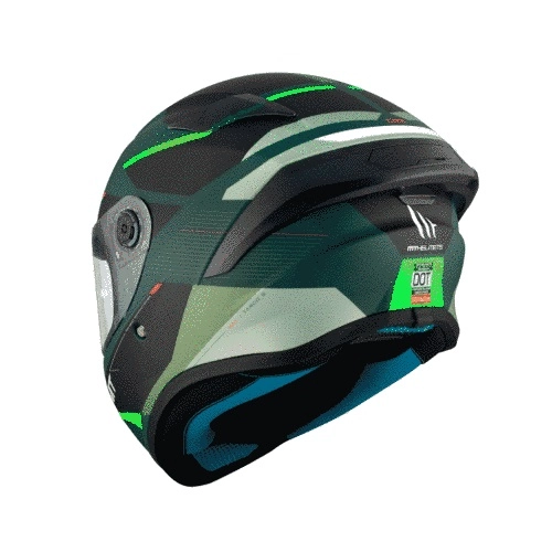 Шолом MT Targo S KAY C6 Black/Grey/Green