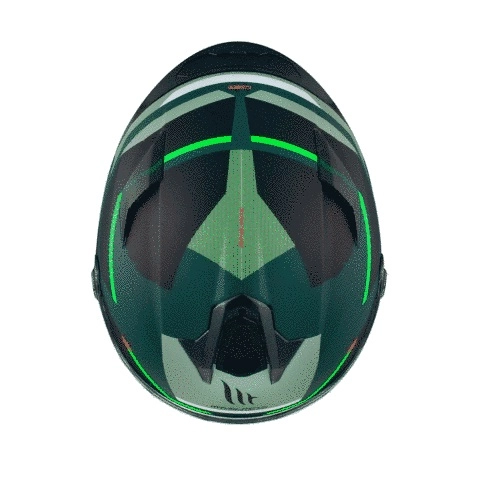 Шолом MT Targo S KAY C6 Black/Grey/Green