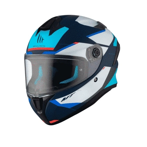 Шолом MT Targo S KAY C7 Black/White/Blue