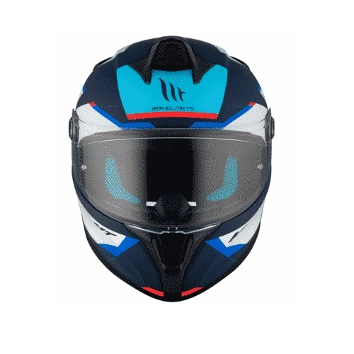 Шолом MT Targo S KAY C7 Black/White/Blue